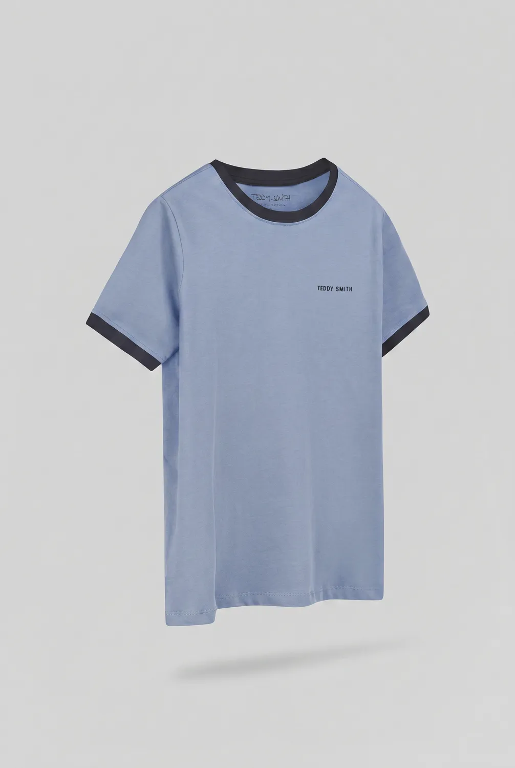 Teddy Smith The-Tee 2 R T-shirt bimbo Bleu Mineral cotone