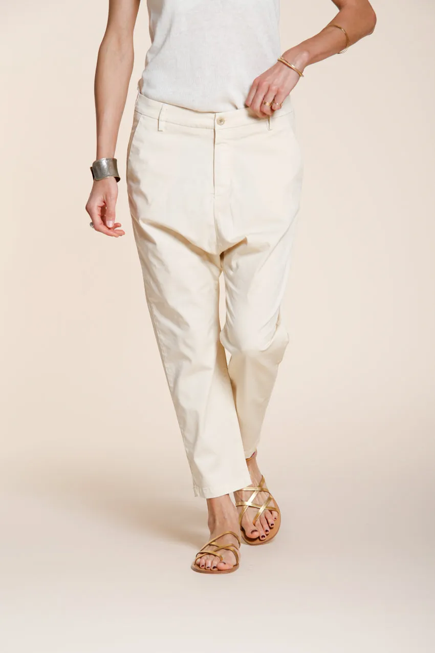 Mason's Malibu Jogger pantalone chino donna latte carrot