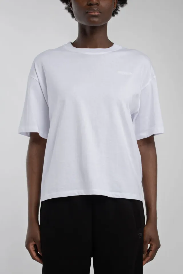 Teddy Smith T-Carla MC T-shirt Donna Bianca Corta