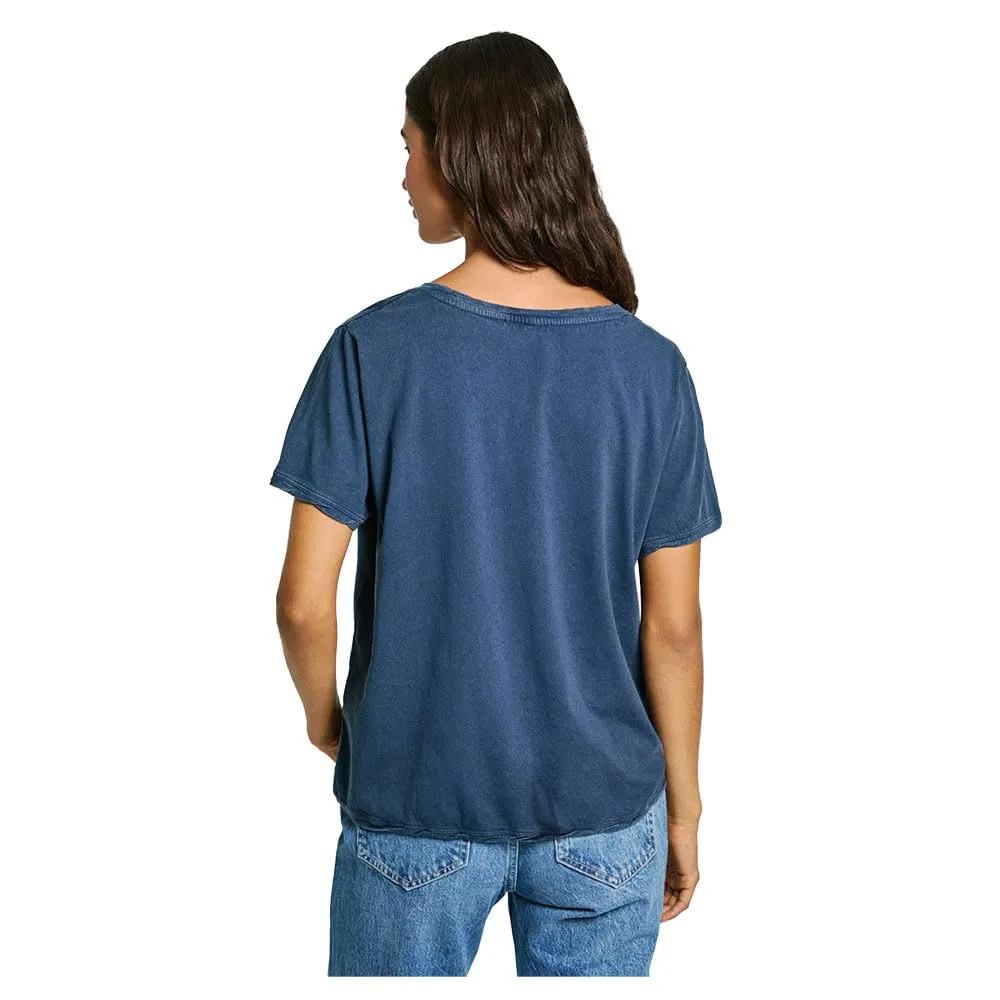 Pepe Jeans Fabiana T-shirt Donna Bianco Logo Ricamato