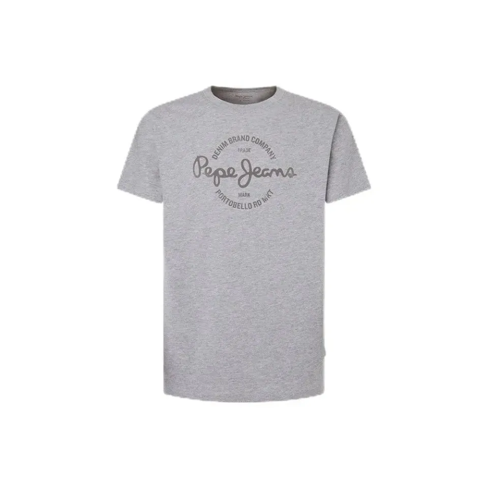 Pepe Jeans Craigton T-shirt uomo grigio melange logo petto