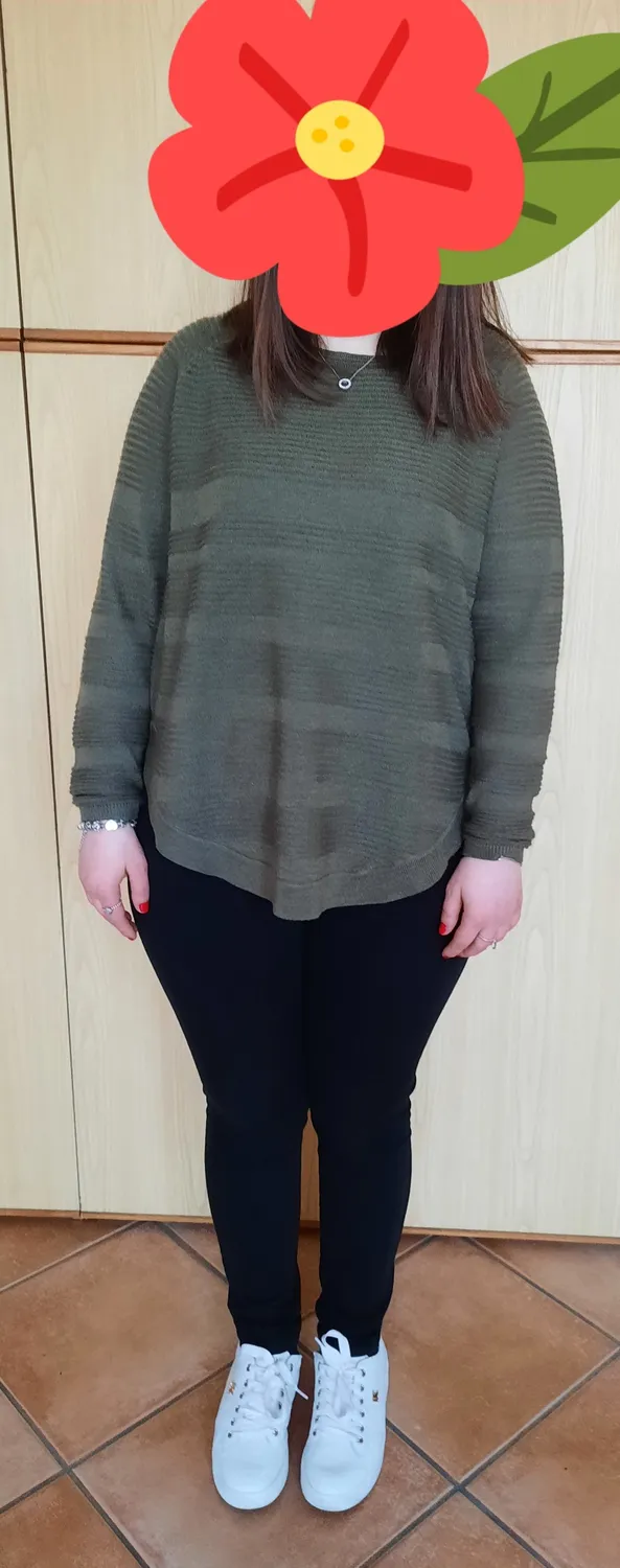 Only Onlcaviar Maglione Donna Nero Lana Misto