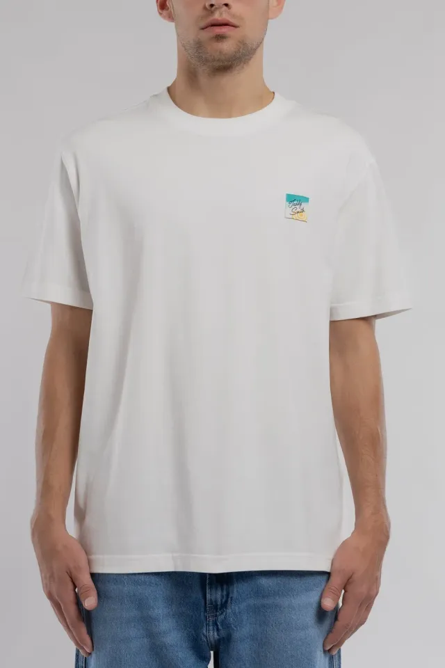Teddy Smith T-Edric MC t-shirt girocollo bianco uomo
