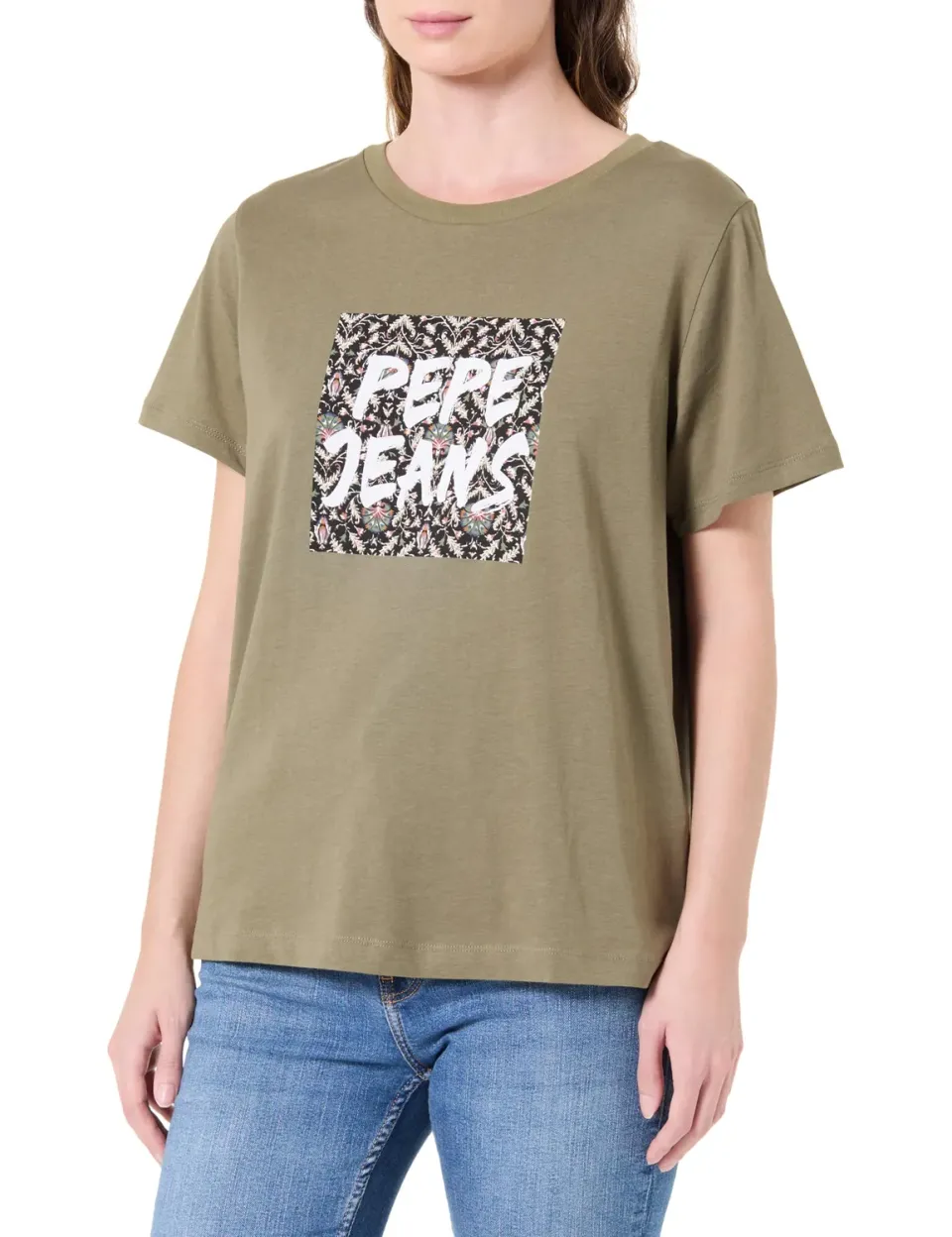 Pepe Jeans Floral III T-Shirt Donna Cotone Maniche Corte