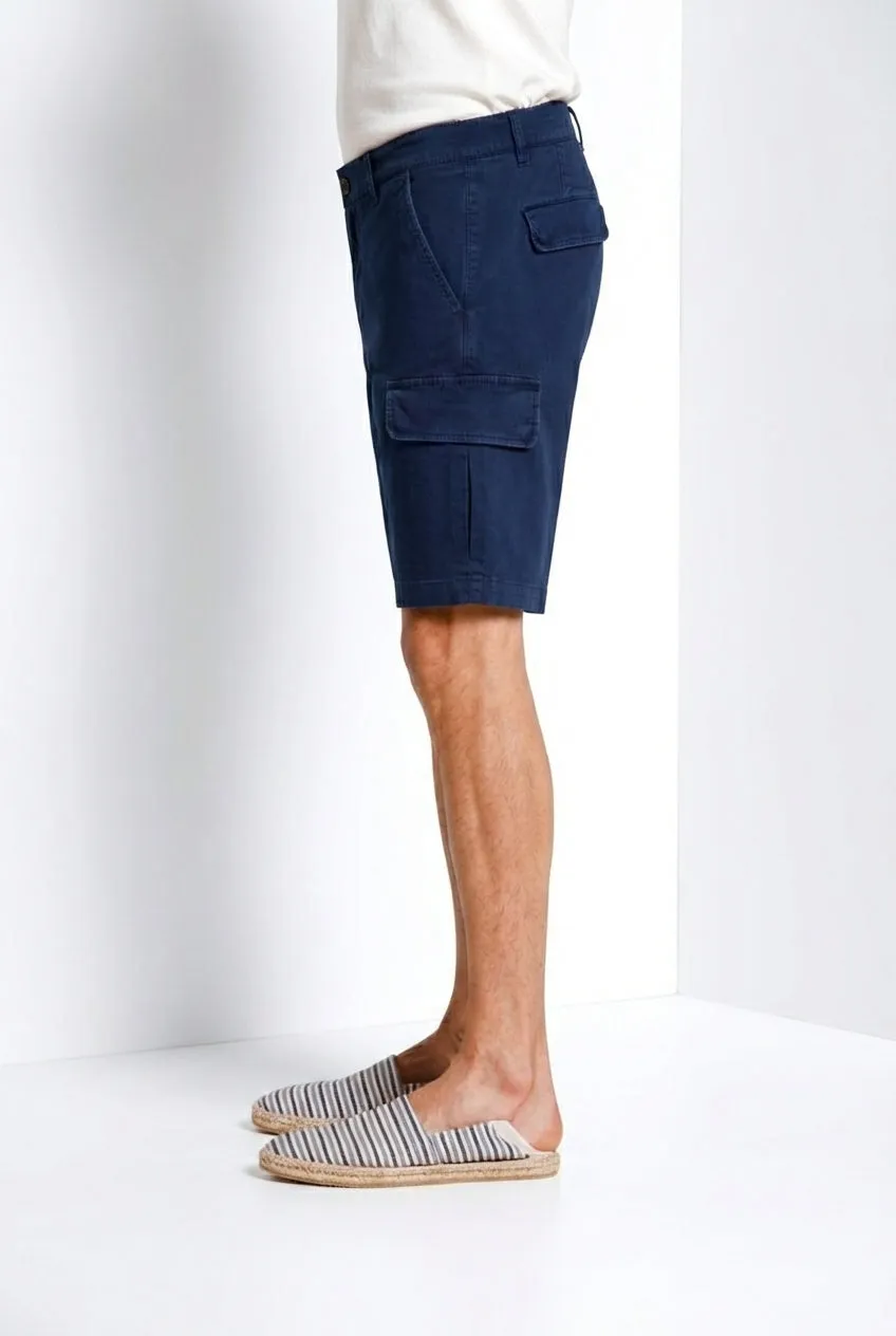 Mason's Chile bermuda cargo uomo blu navy slim