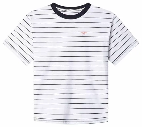 Pepe Jeans Greyson T-Shirt Bambino Bianca Righe