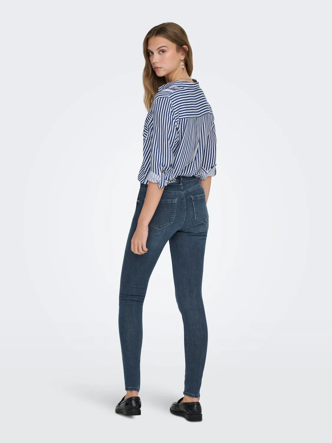 ONLY Bj777 pantaloni donna XL/32L blue black denim