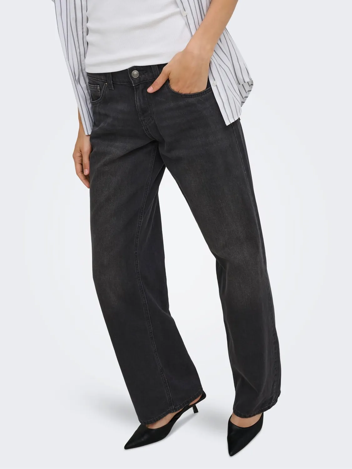 ONLY Onlbrenda Wide Leg Jeans Donna M/30L vita bassa