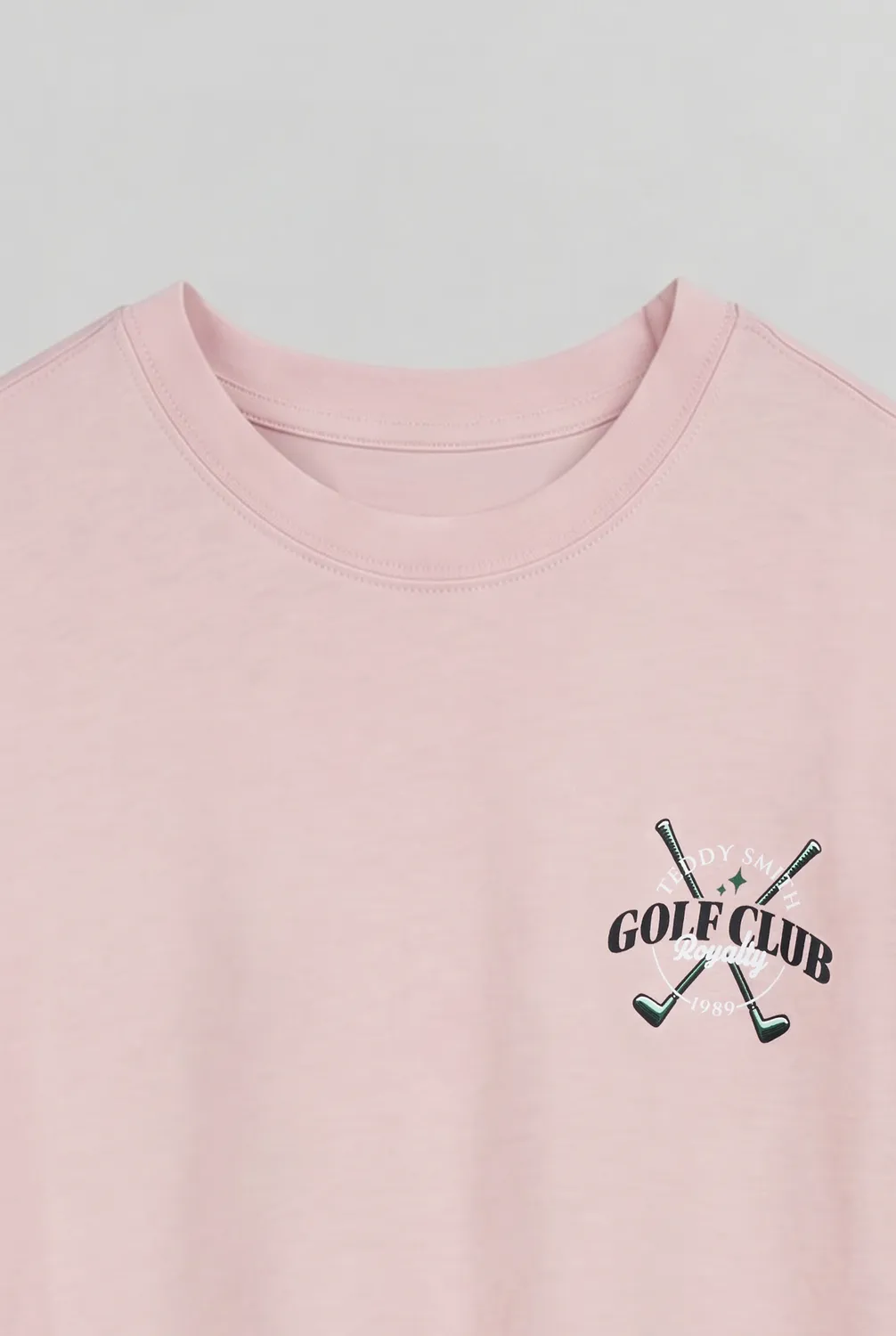 Teddy Smith T-Damien maglietta uomo rosa pastel ampia