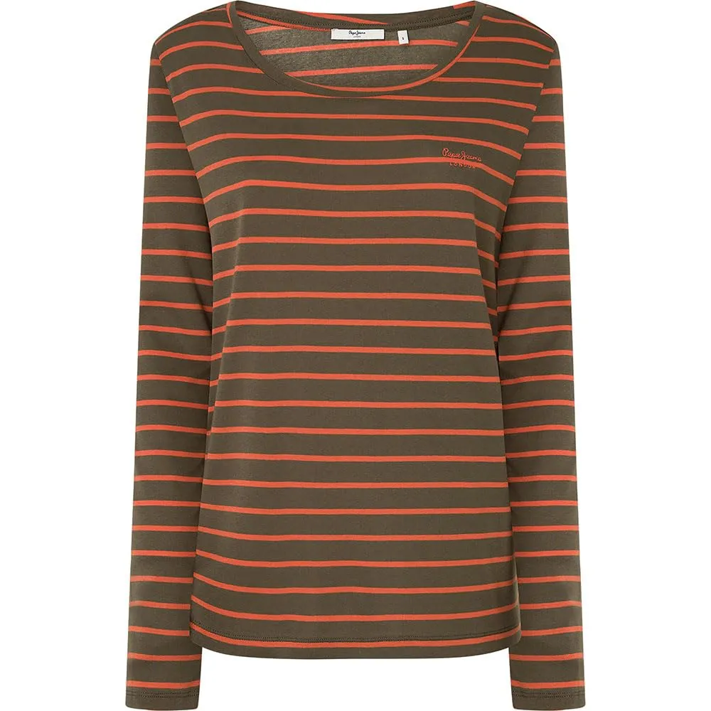 Pepe Jeans Finna T-Shirt donna maniche lunghe a righe