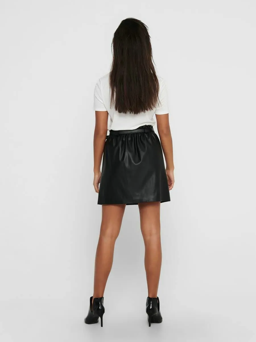 ONLY Onlheidi gonna ecopelle nero S