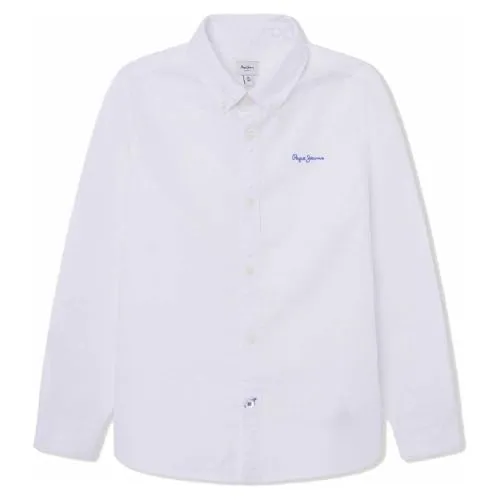 Pepe Jeans Nace Camicia Bambino Bianca Cotone