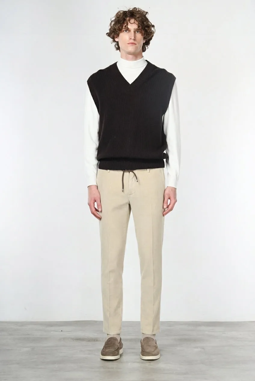 Mason's Milano Jogger chino latte velluto extra slim