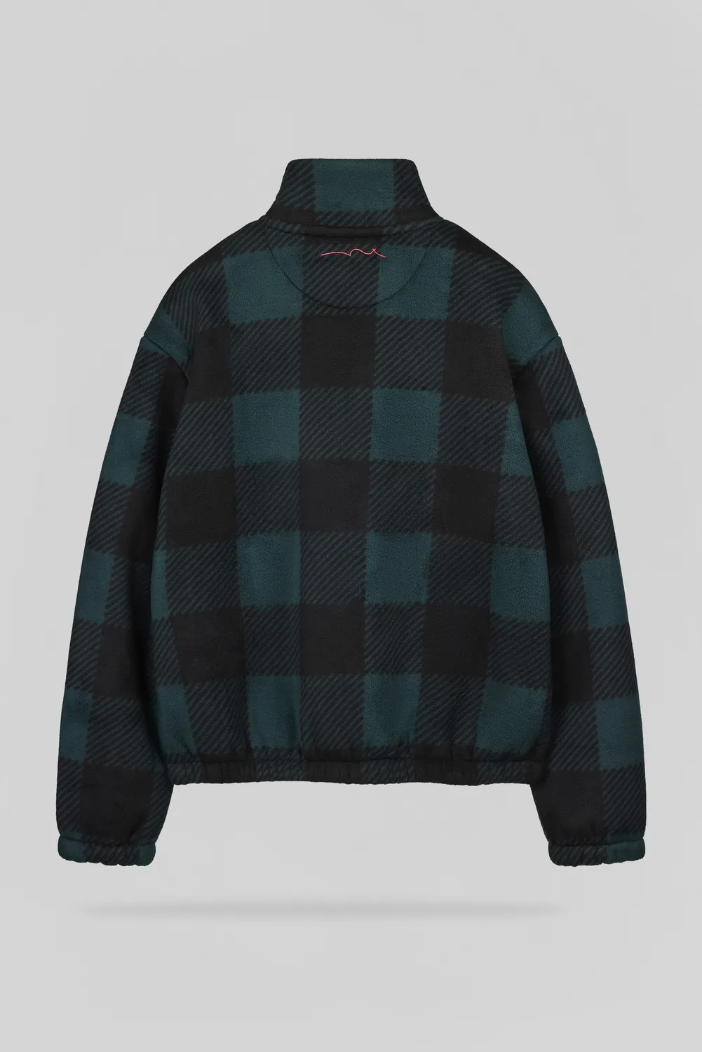 Teddy Smith B-Charles Jr Pile Ragazzo Verde Pino Quadri Sherpa