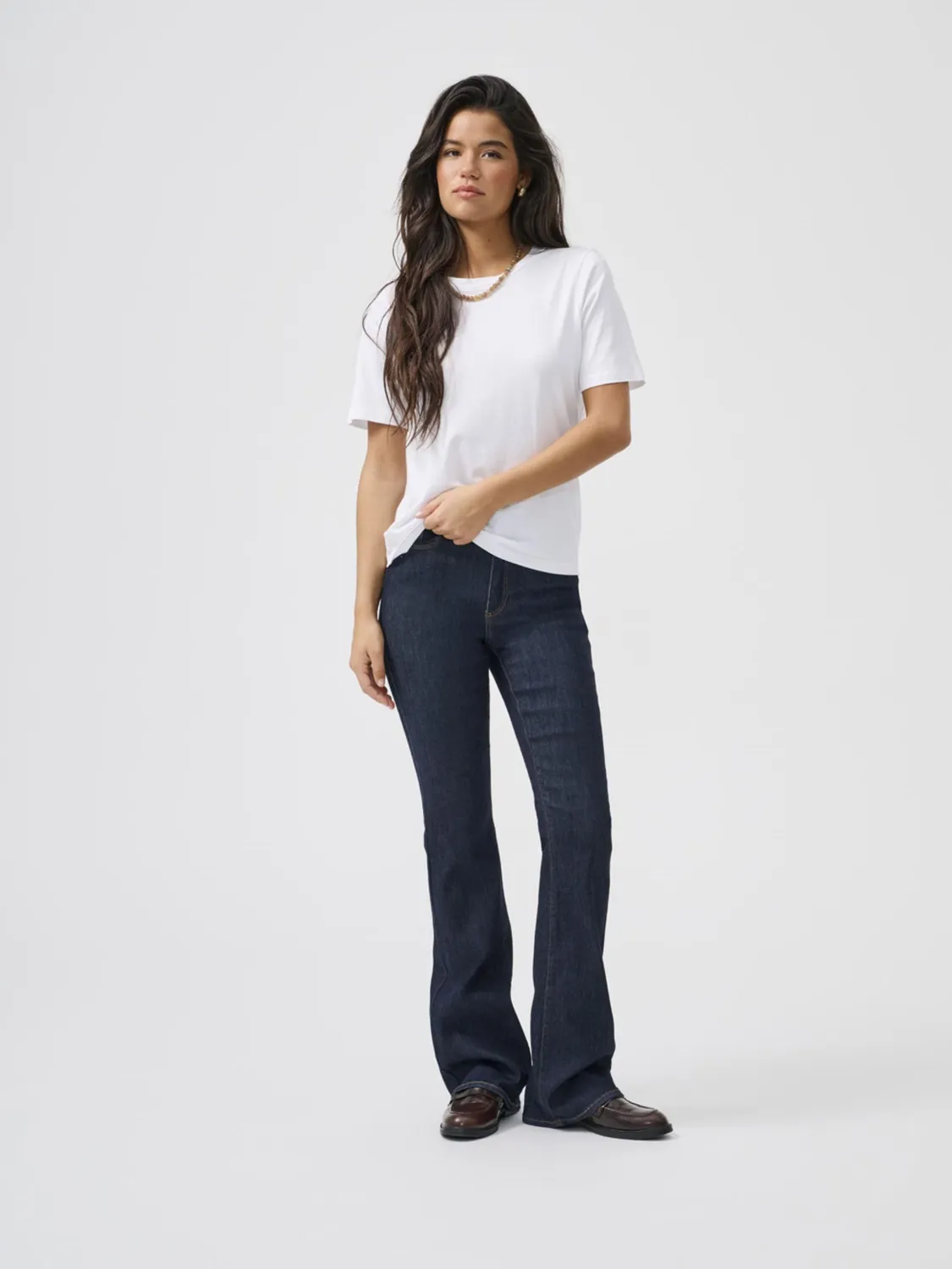 ONLY Onlwauw Life HW jeans flare donna S/30L blu