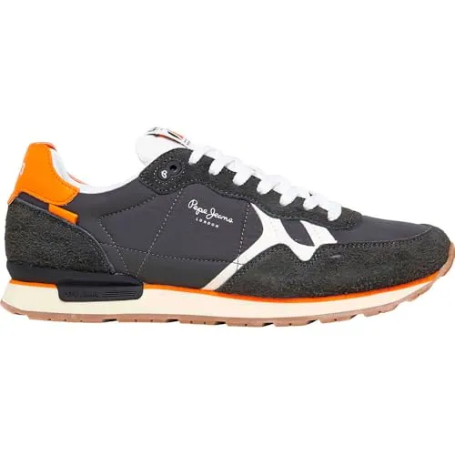 Pepe Jeans Brit Fly M sneakers uomo 7 UK nero scamosciata