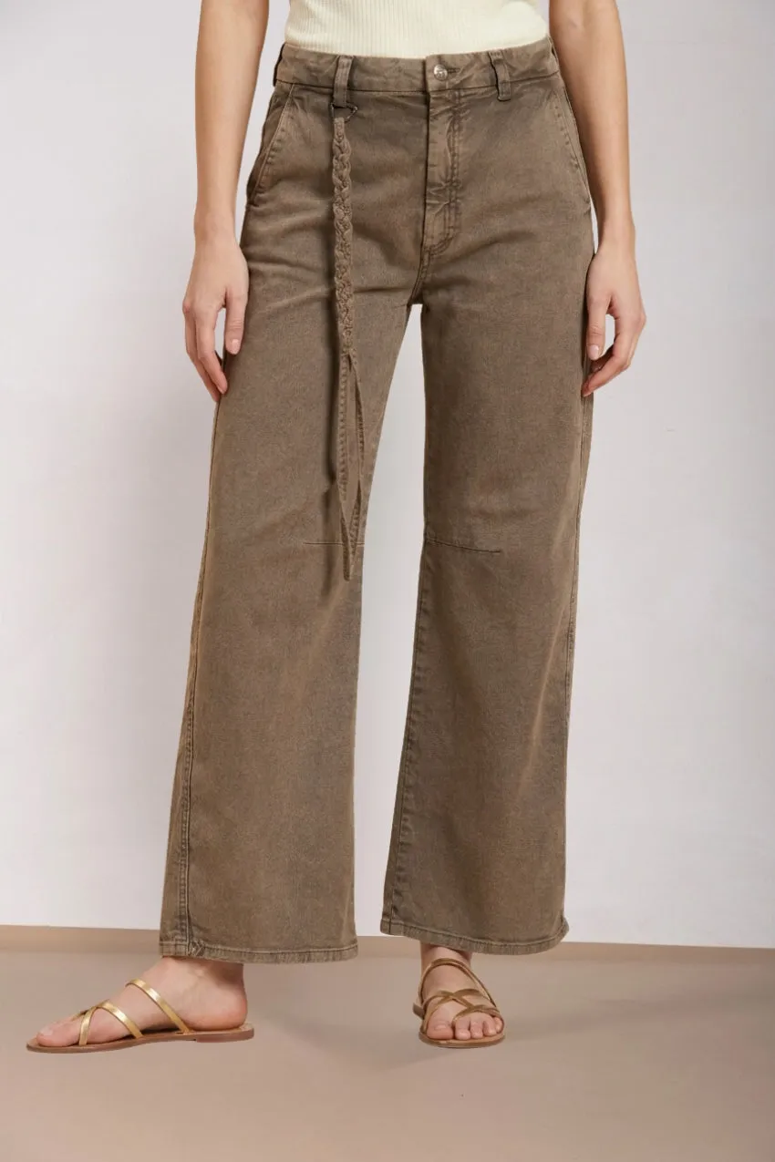 Mason's Valerie pantalone denim balloon donna beige