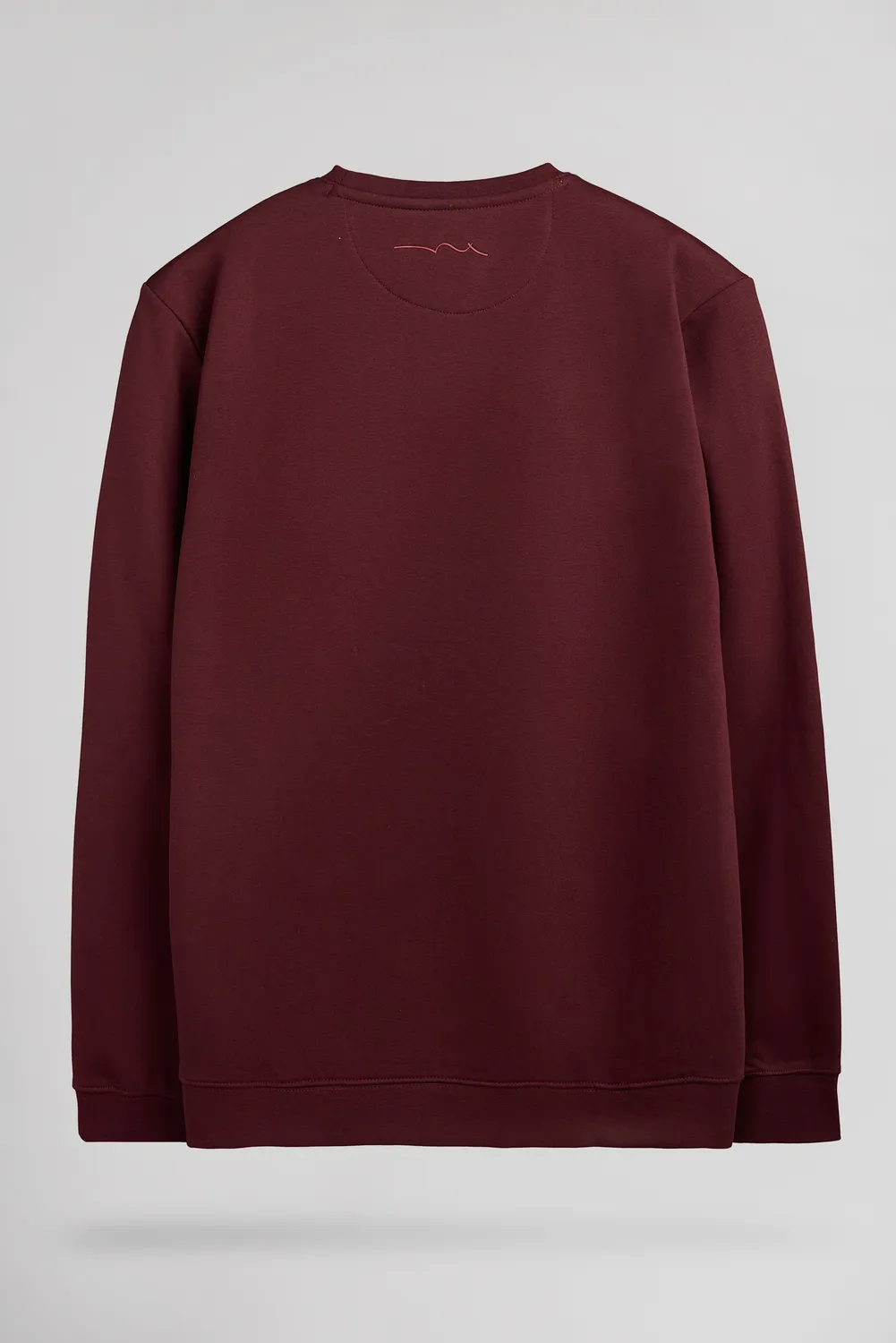Teddy Smith S-Nark felpa uomo bordeaux felpata girocollo