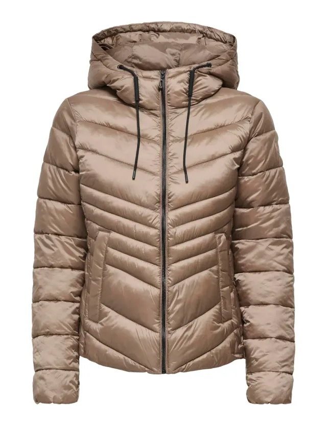 ONLY Onlmimi Hood Jacket CC OTW giacca fossile cappuccio