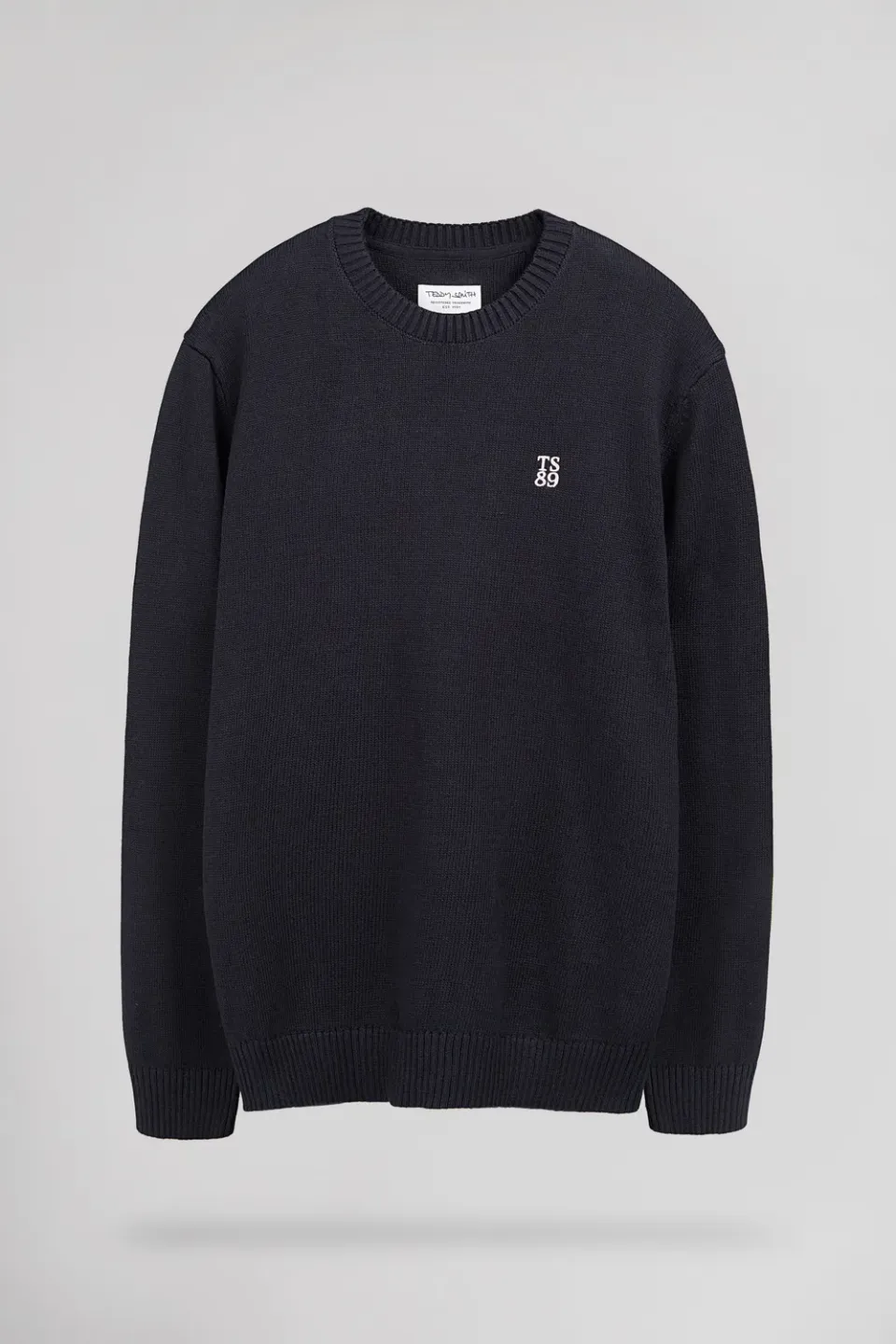 Teddy Smith P-Jimmy maglione cotone total navy uomo