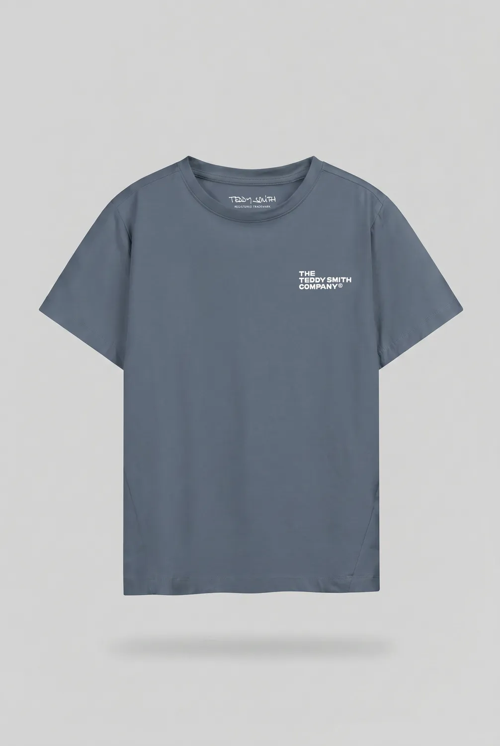 Teddy Smith T-Company MC T-Shirt Ragazzo Grigio Meteore Elasticizzato