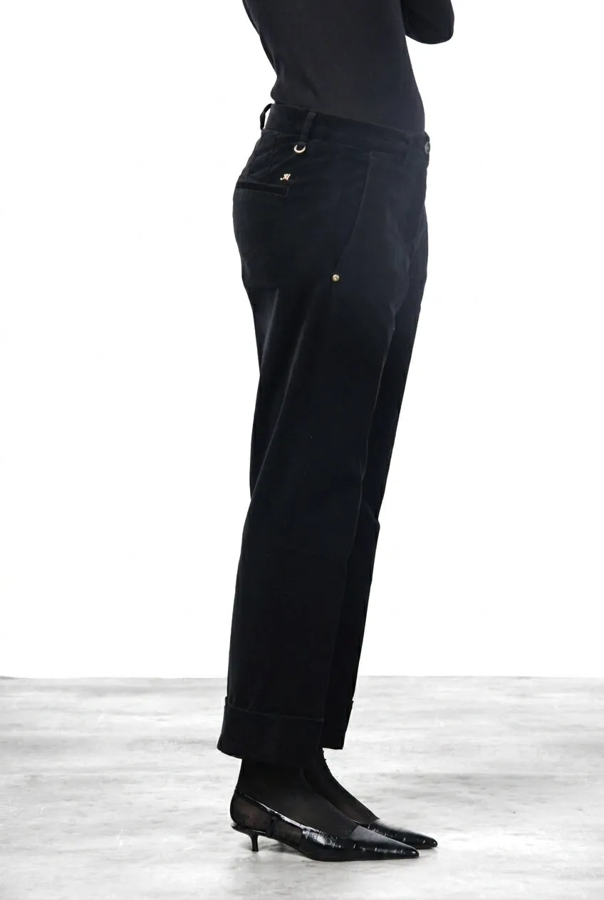 Mason's New York Carrot Chino Nero Velluto Carrot Fit