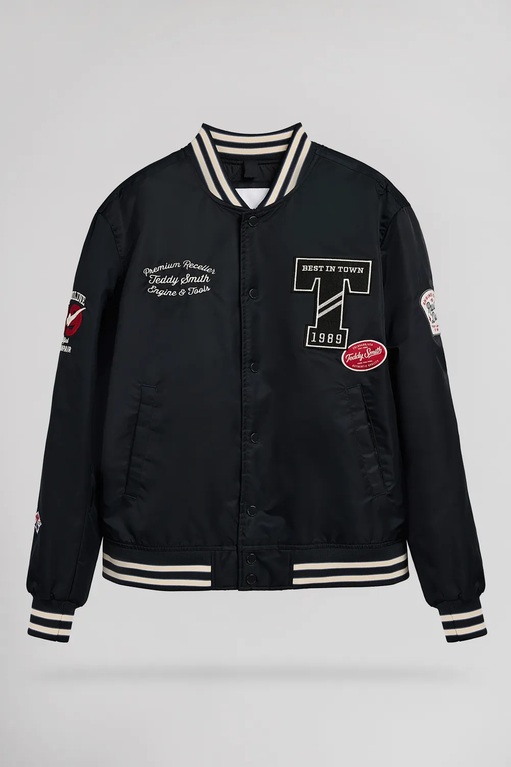 Teddy Smith B-Tibald bomber uomo dark navy nylon