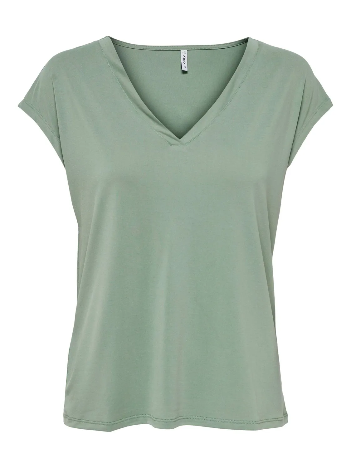 ONLY ONLFREE Life V-Neck T-shirt Sunlight scollo a V