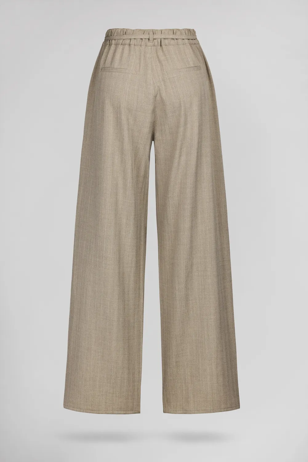 Teddy Smith P-Taylor Pantalone Donna Beige Gessato Relaxed