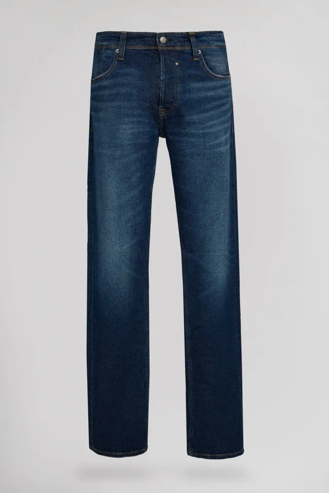 Teddy Smith REG L34 Dark Blue Stone Jeans Uomo Dritti