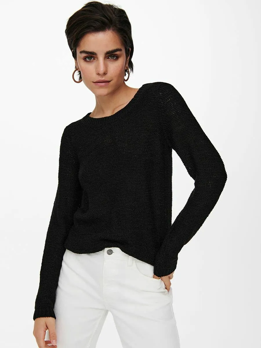 ONLY Ongeena pullover girocollo nero regular fit