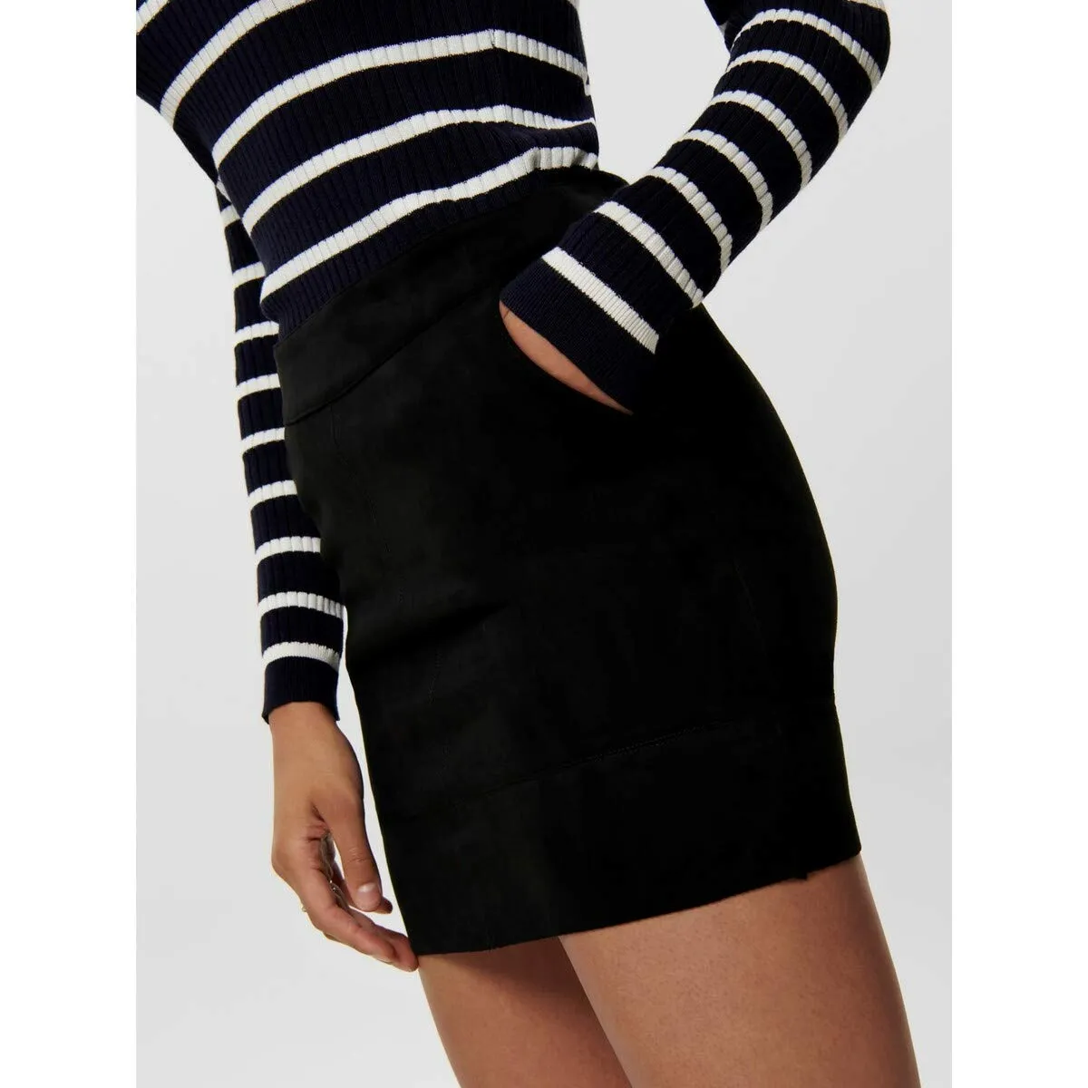 Only Onljulie Fauxsuede Skirt Otw Gonna Donna Nera