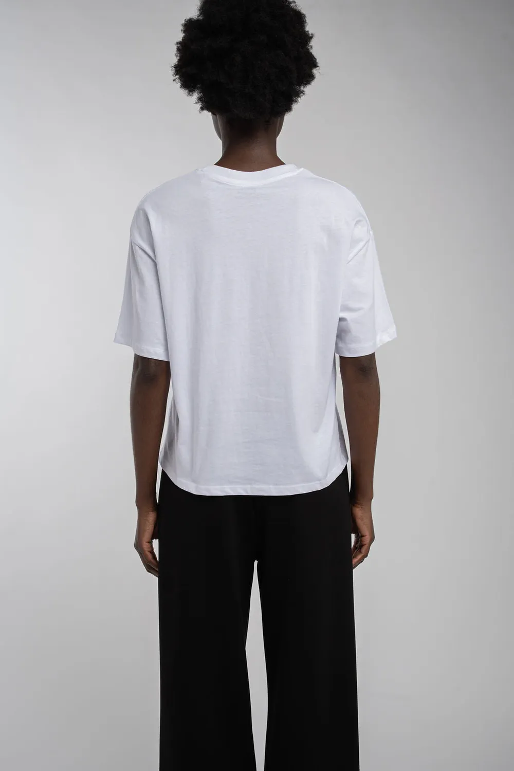 Teddy Smith T-Carla MC T-shirt Donna Bianca Corta
