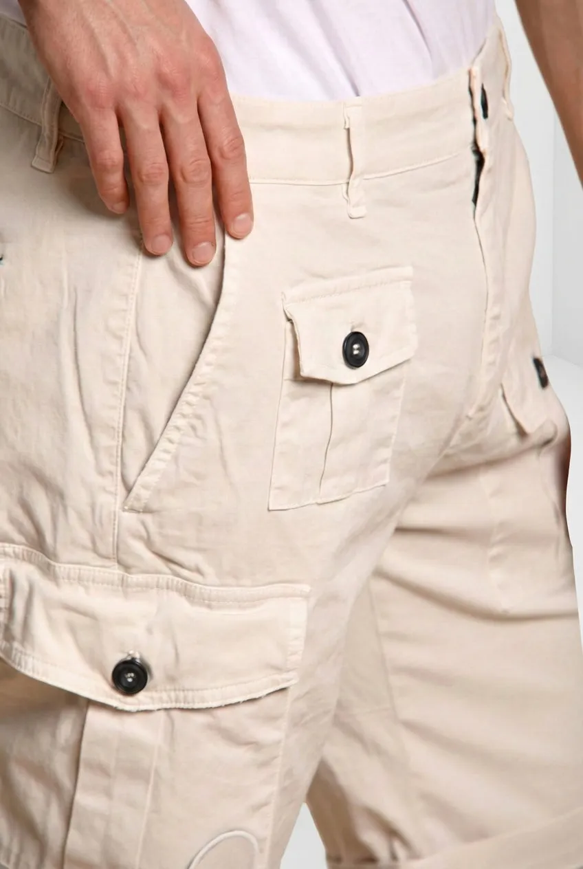 Mason's George Coolpocket bermuda bianco sporco carrot