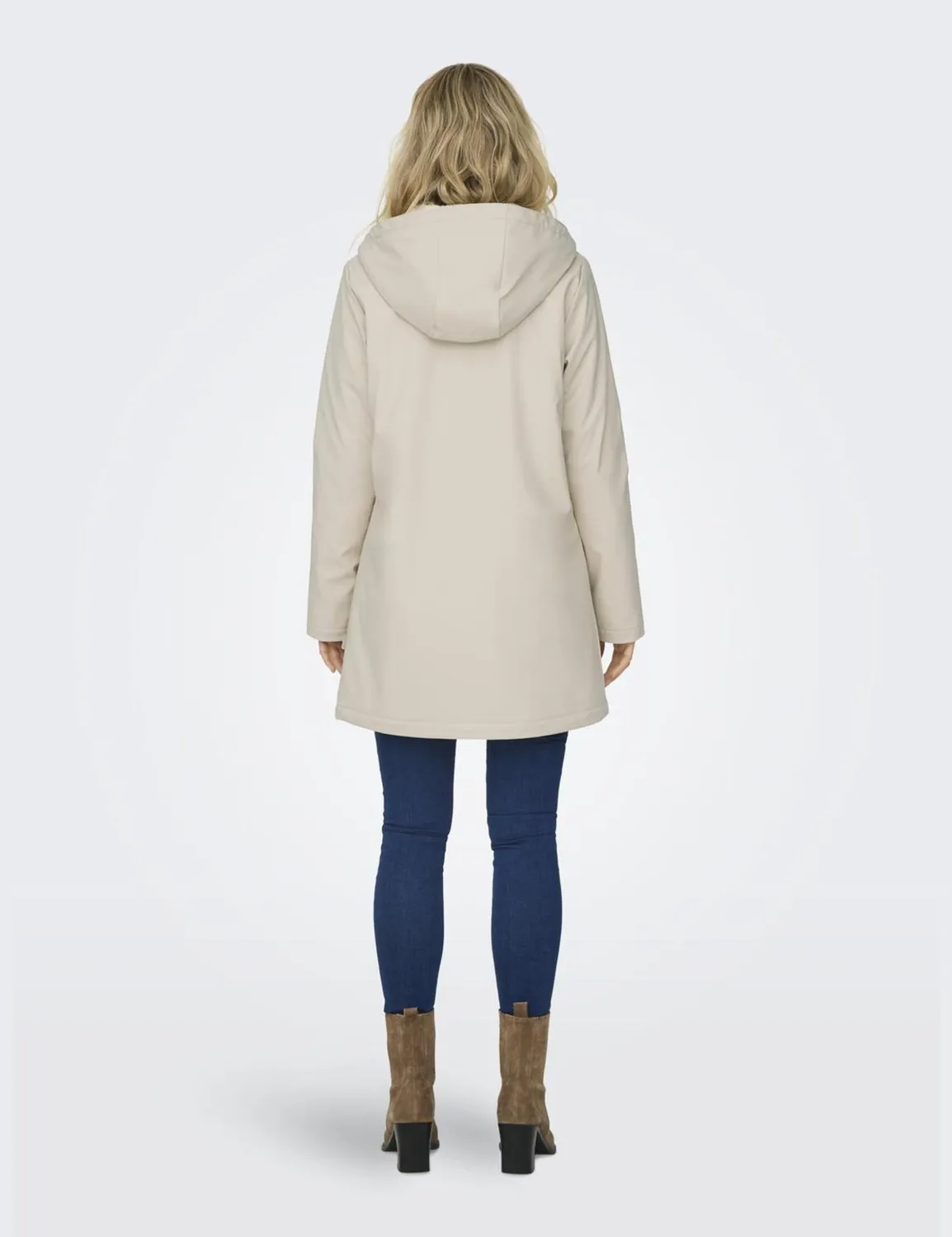 ONLY Raincoat Giacca Antipioggia con Teddy fodera