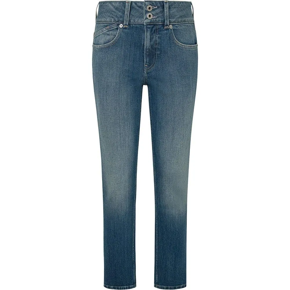 Pepe Jeans Slim Jeans Donna 27W 32L blu elasticizzato