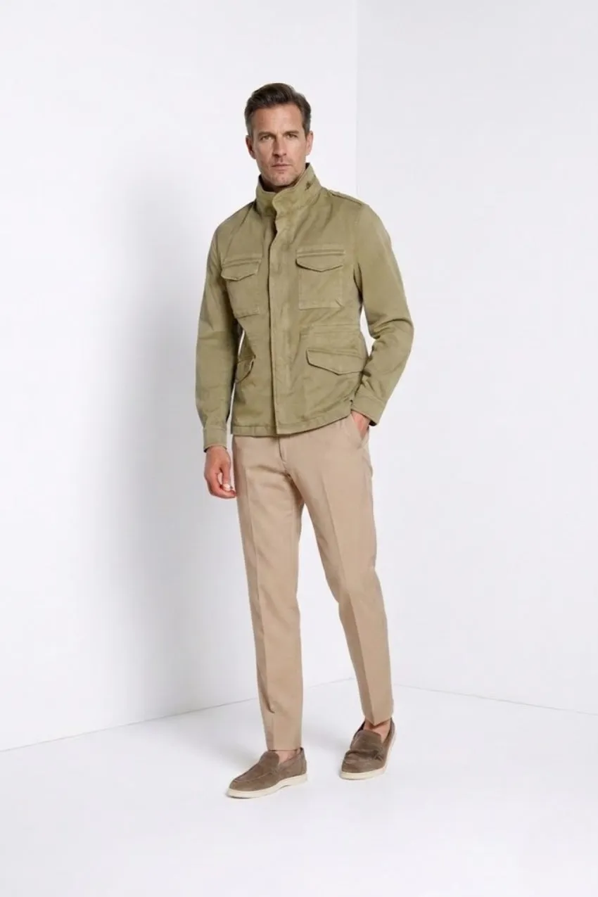 Mason's M74 giacca uomo twill stretch rosmarino