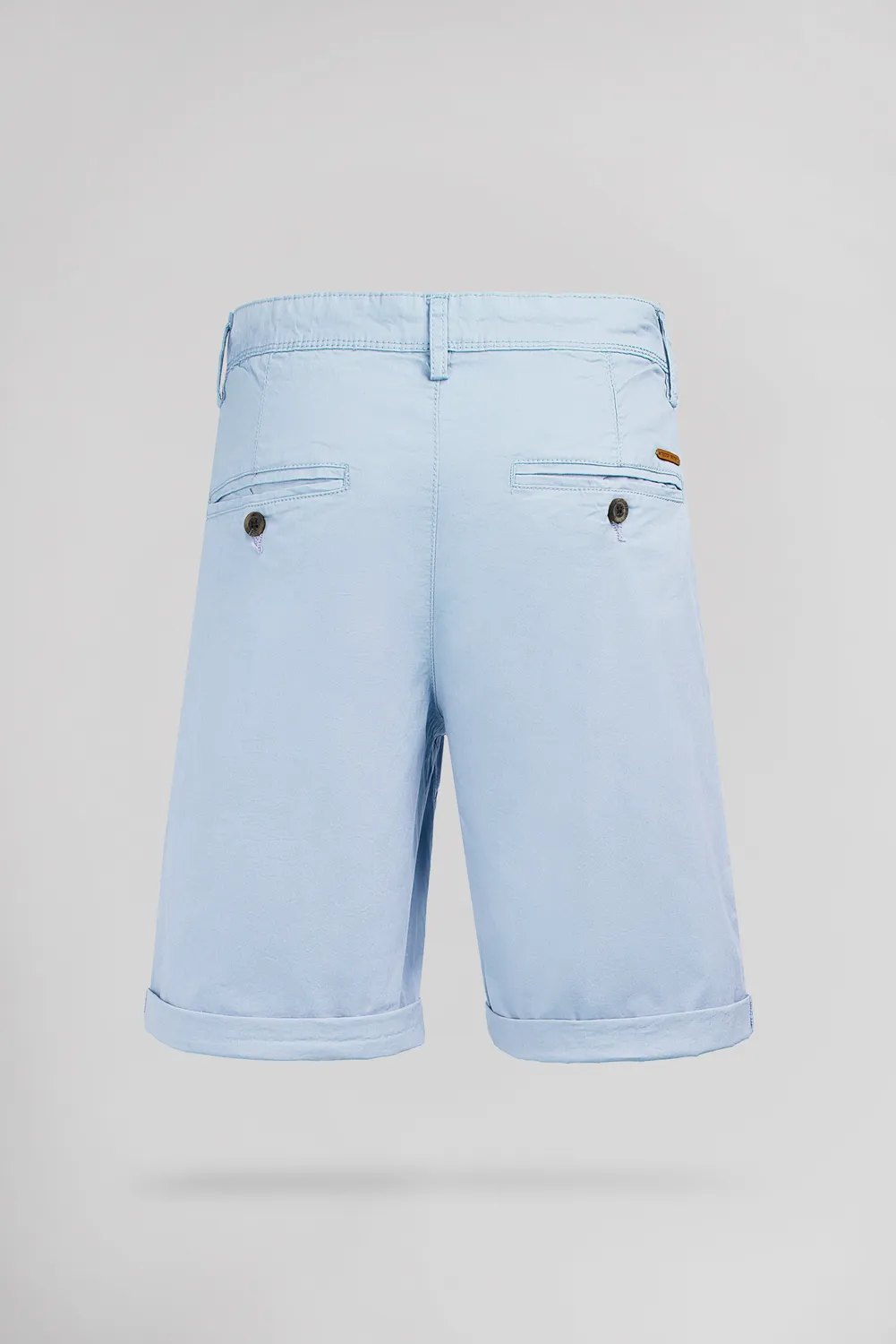 Teddy Smith Chino bermuda pastel blue cotone