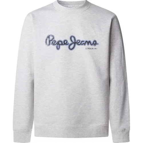 Pepe Jeans Dorian Felpa Uomo Nero Cotone Spazzolato