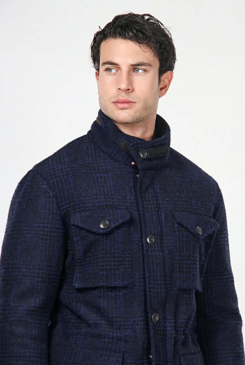 Mason's Field M74 giubbotto uomo blu scuro galles