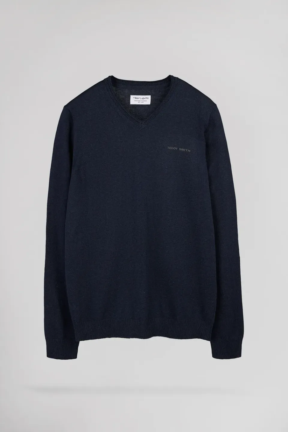 Teddy Smith Pulser 4 Pullover Uomo Total Navy Chiné