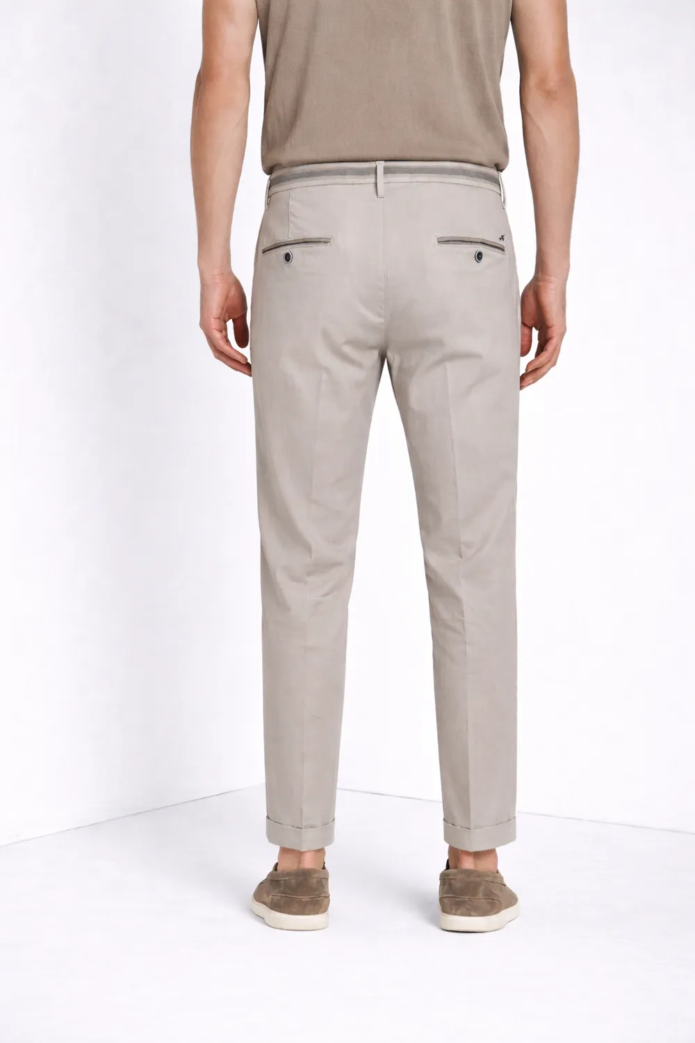 Mason’s Torino Summer pantaloni chino uomo bianco slim fit