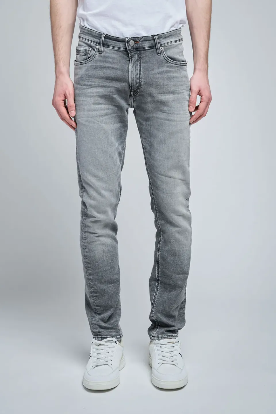 Teddy Smith Reeple Rock SWE jeans grigio L32 uomo