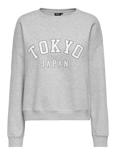 ONLY ONLSweat Felpa Donna XL Grigio Melange