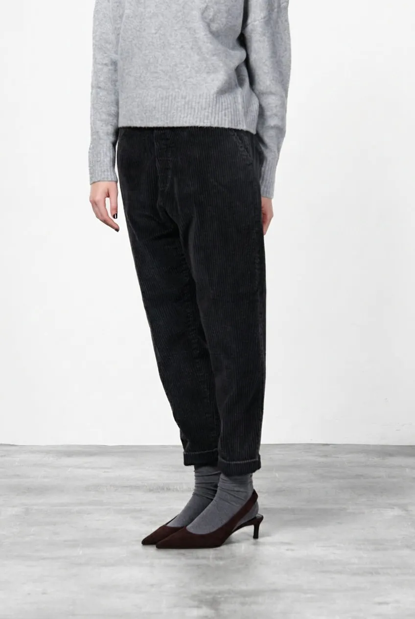 Mason's Malibu Jogger City Pantaloni Chino Nero Velluto