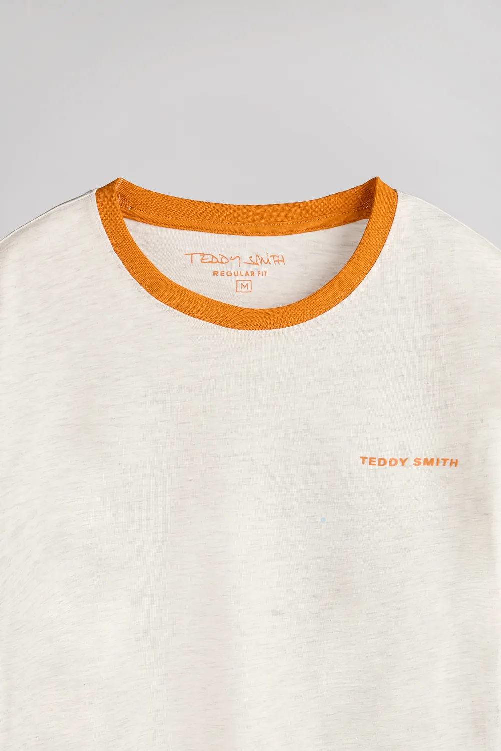Teddy Smith The Tee 2 R MC t-shirt uomo bianco avorio cotone