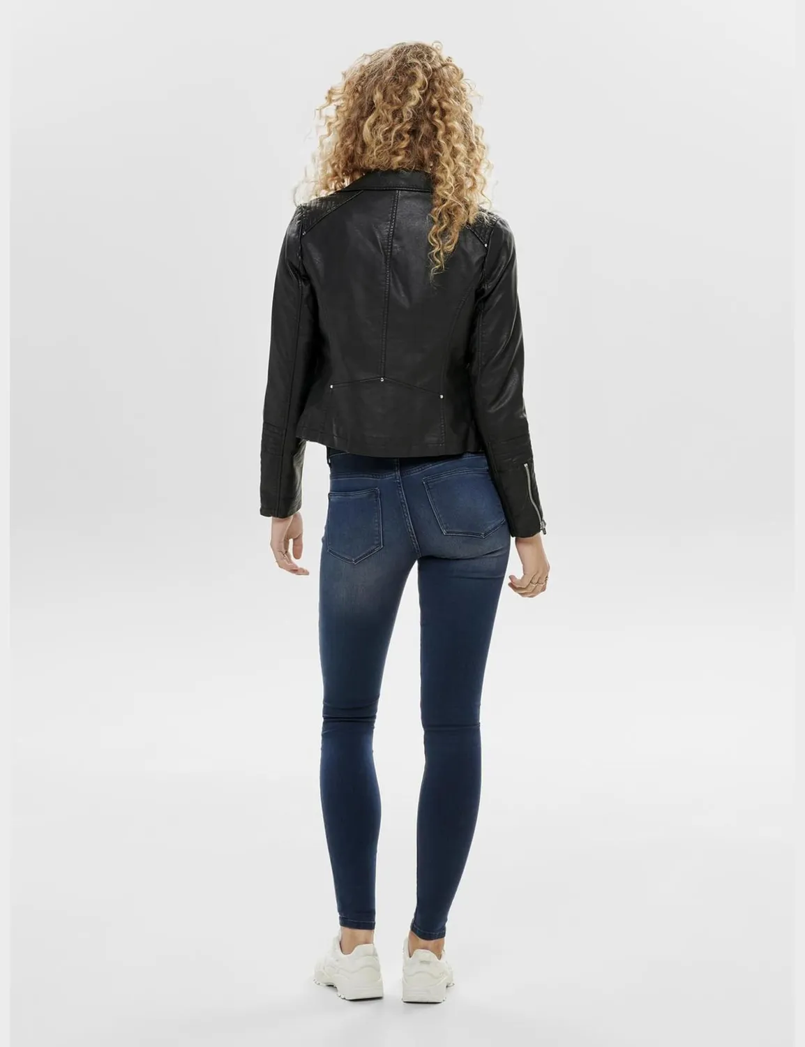 ONLY ONLGEMMA Giacca Ecopelle Donna Nero 36