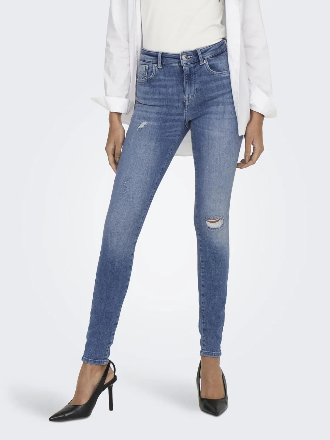 ONLY Onlpower Vita Media jeans skinny XL / 34L vita media