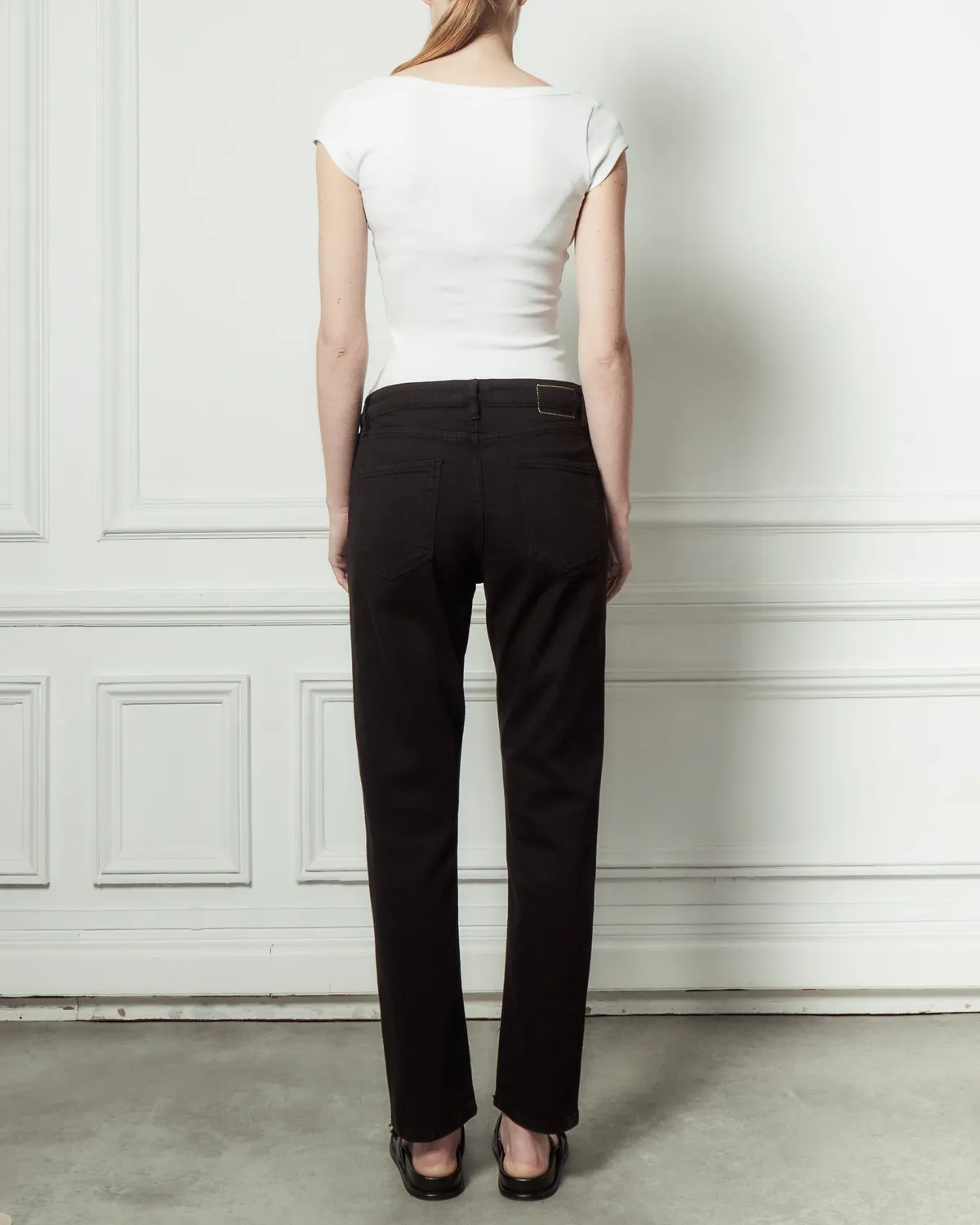 acquaverde Crystal jeans black slim stretch