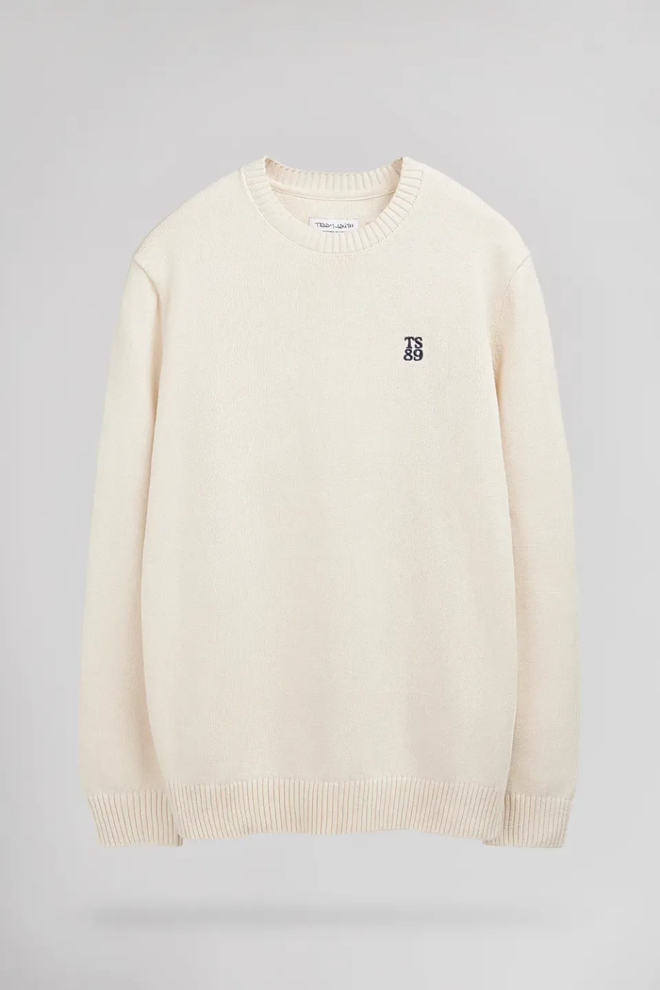 Teddy Smith P-Jimmy Naturel maglione beige cotone uomo